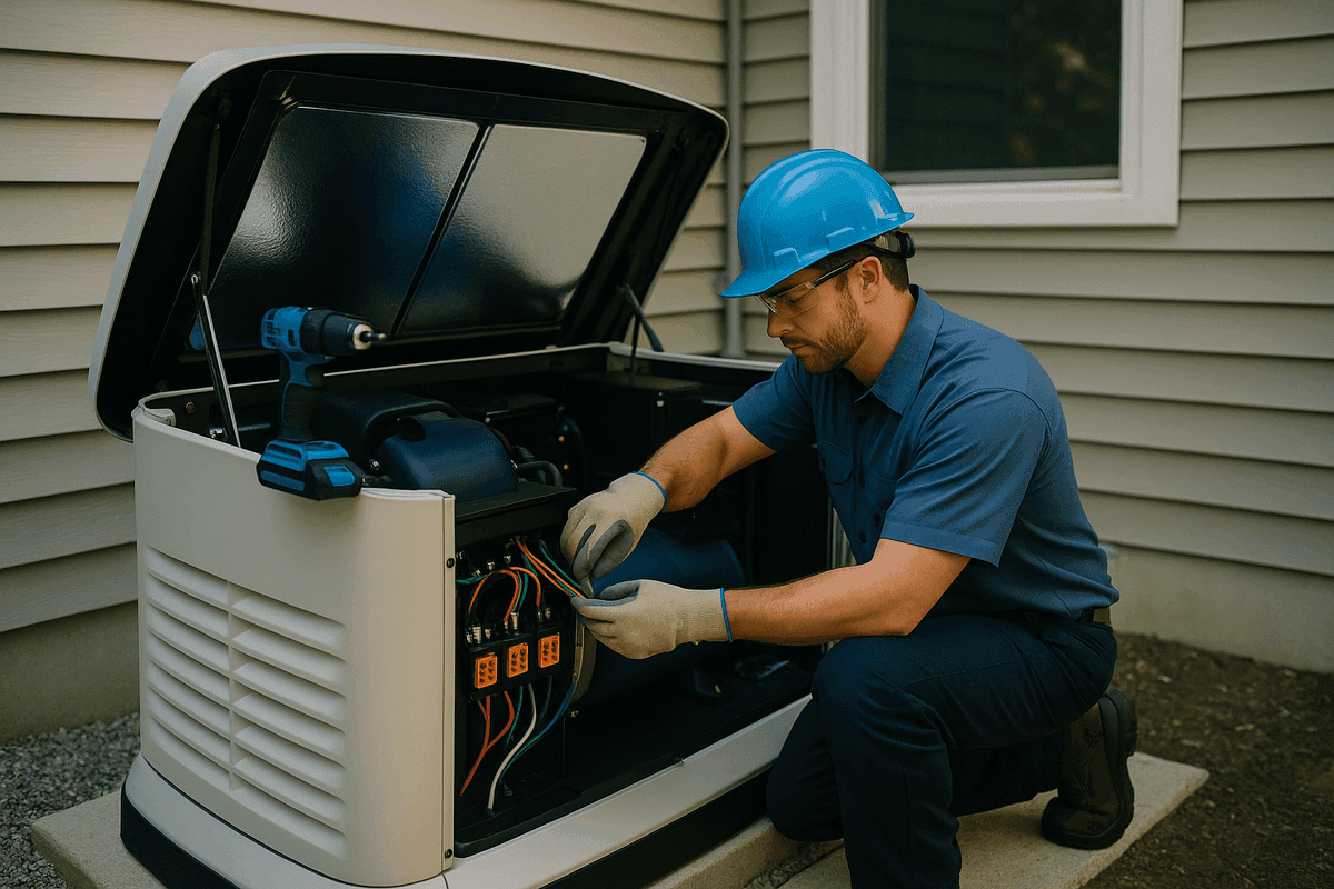 Backup Generators service by Hinterman Electric