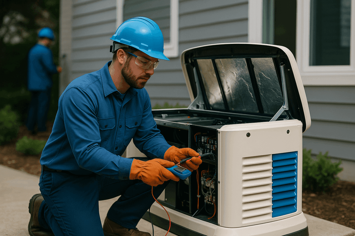Generators service by Hinterman Electric