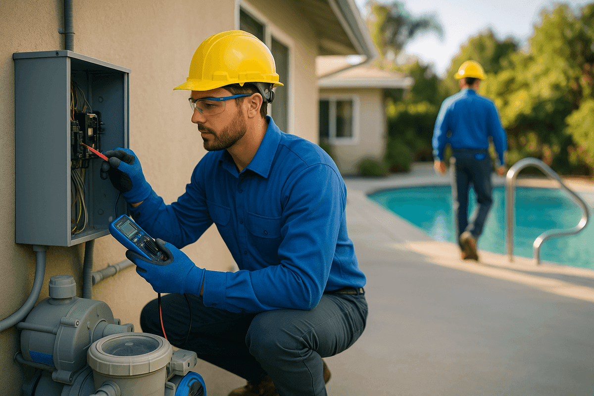 Pool & Spa Electrical service by Hinterman Electric